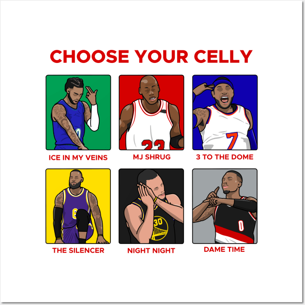 the basketball iconic celly Wall Art by rsclvisual